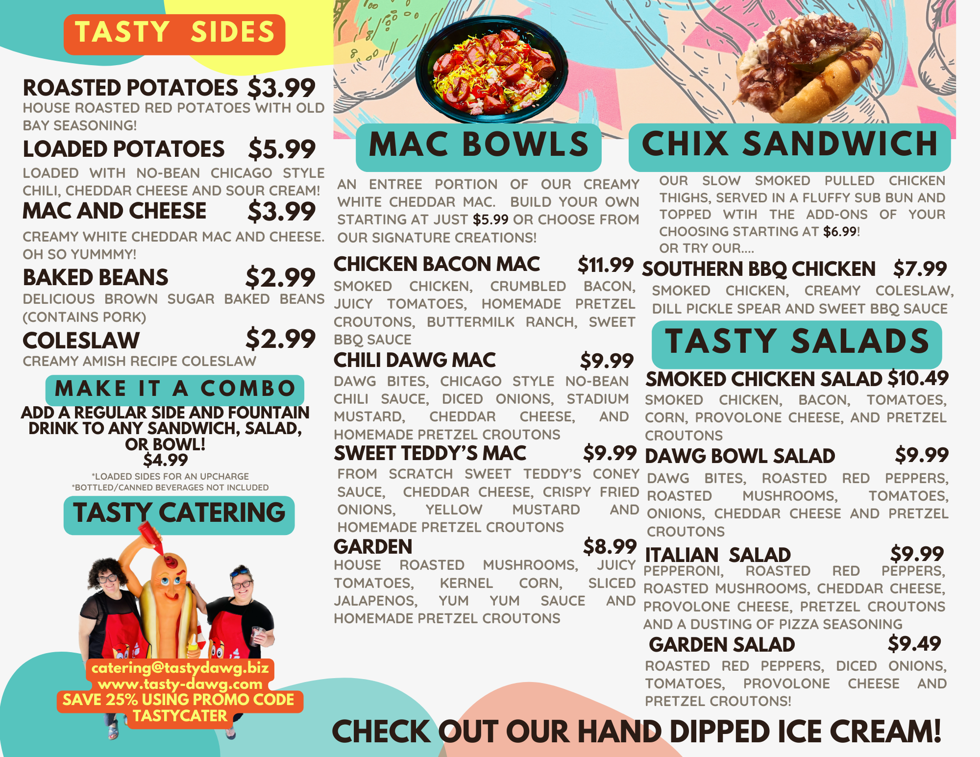 Tasty Dawg menu 2